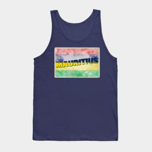 Mauritius Vintage style retro souvenir Tank Top